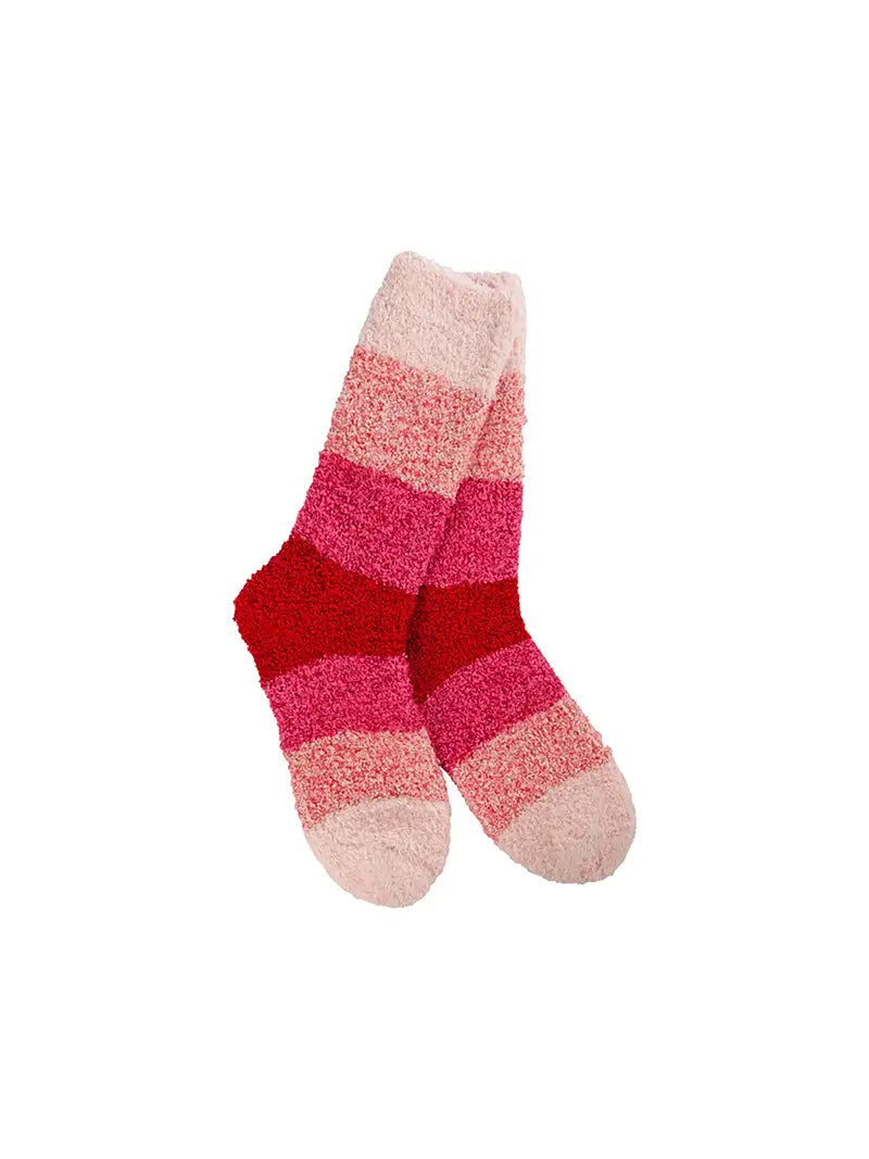 World's Softest Cozy Ombre Crew Sock Pink