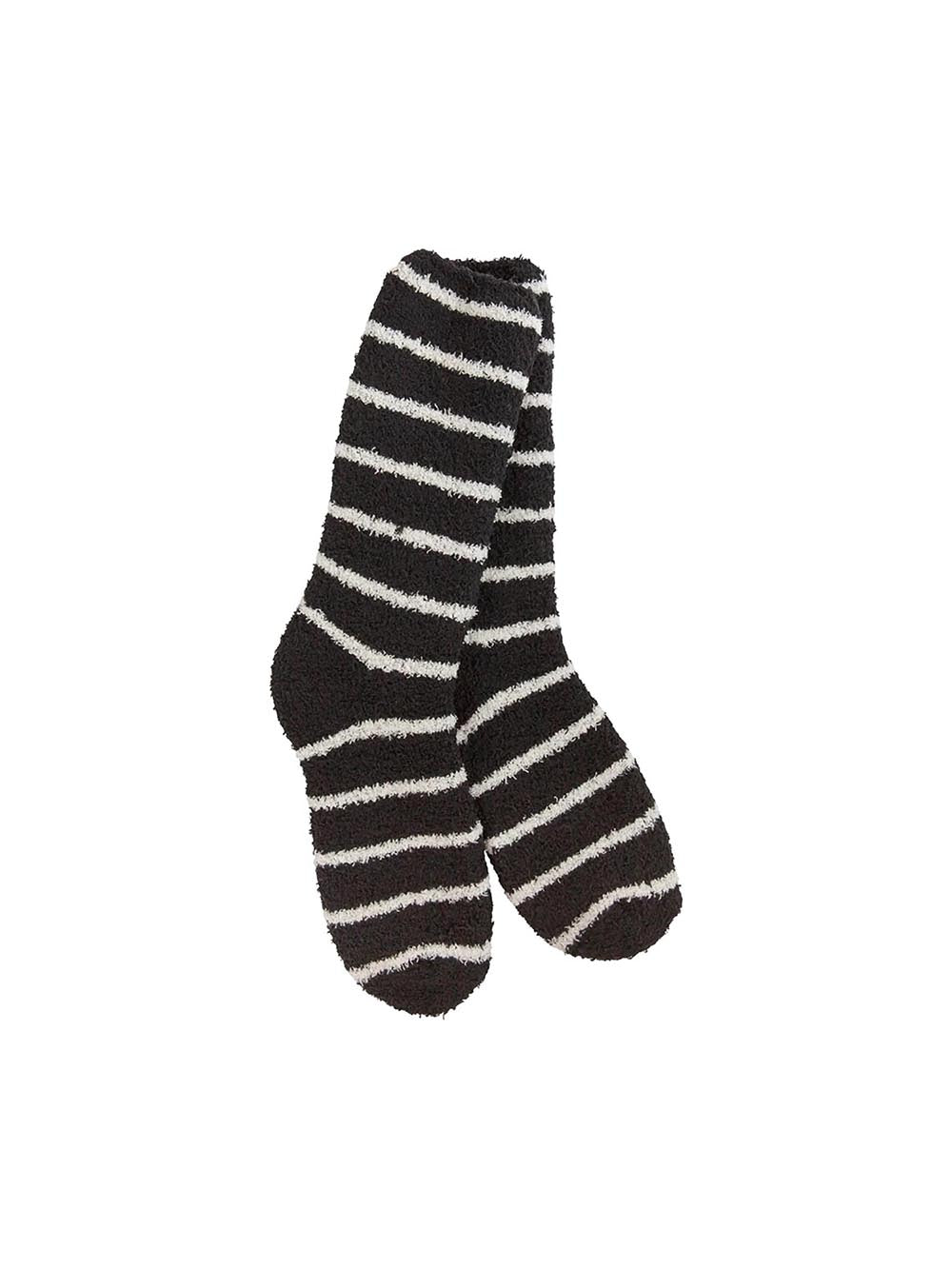 World's Softest Holiday Knit Pickin' Fireside Crew Sock Onyx Stripe