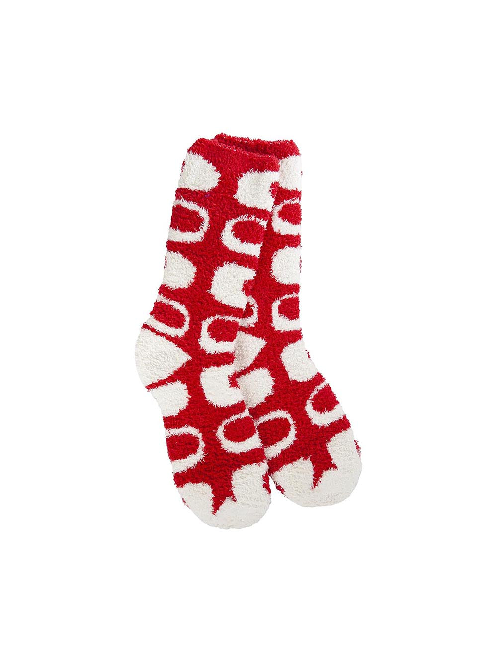 World's Softest Holiday Knit Pickin' Fireside Crew Sock Retro Geo