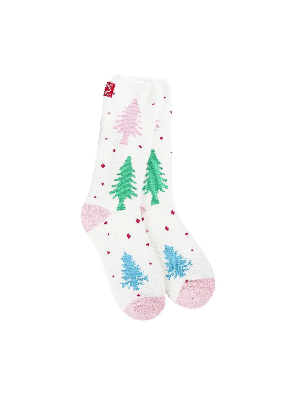 World's Softest Holiday Cozy Crew Sock Whimsical Forest