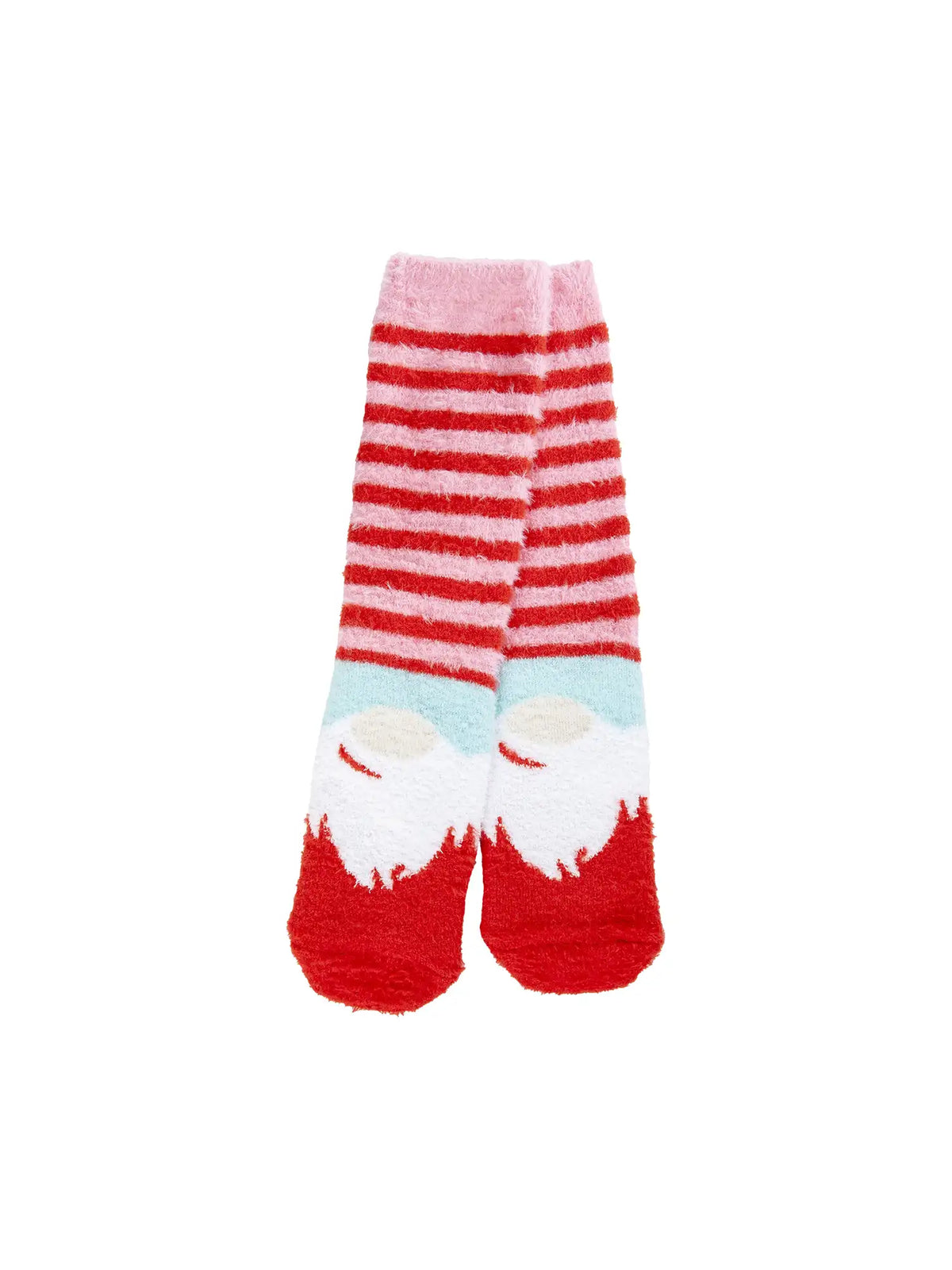 World's Softest Holiday Gnome Feathered Crew Sock Hoho