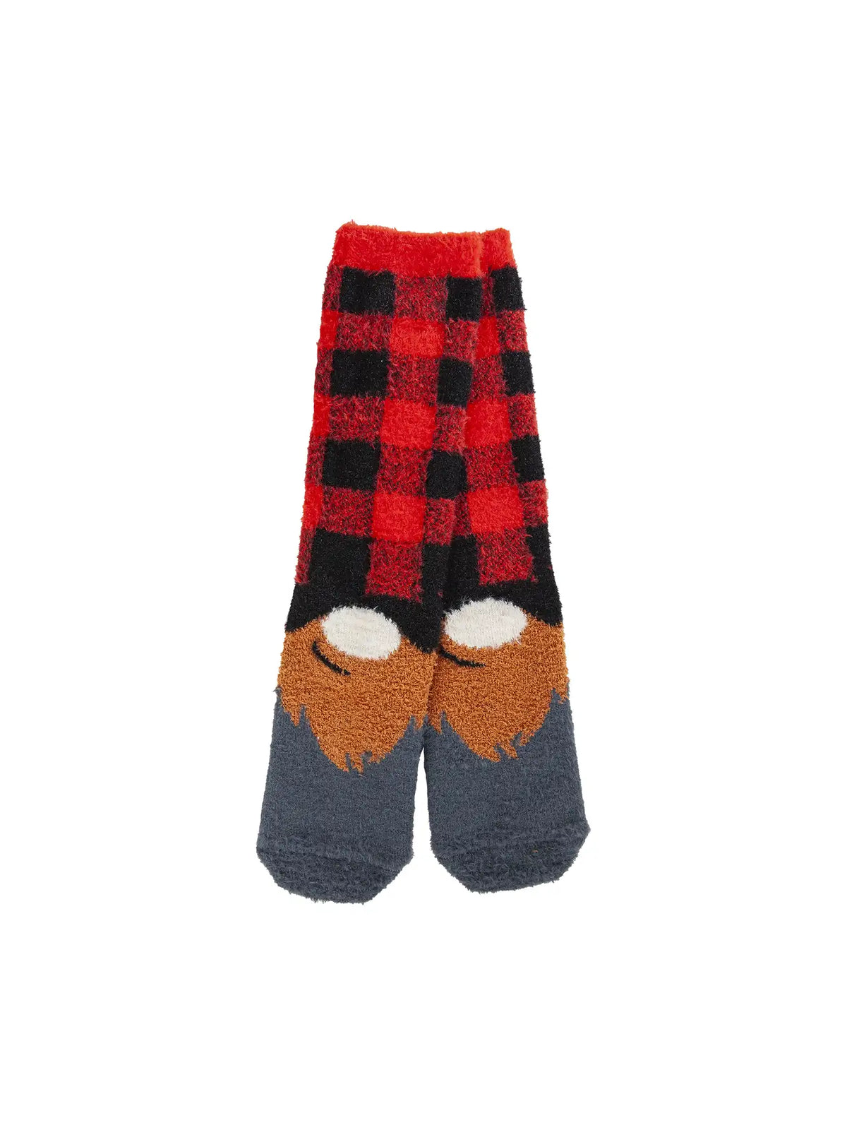 World's Softest Holiday Gnome Feathered Crew Sock Lumber