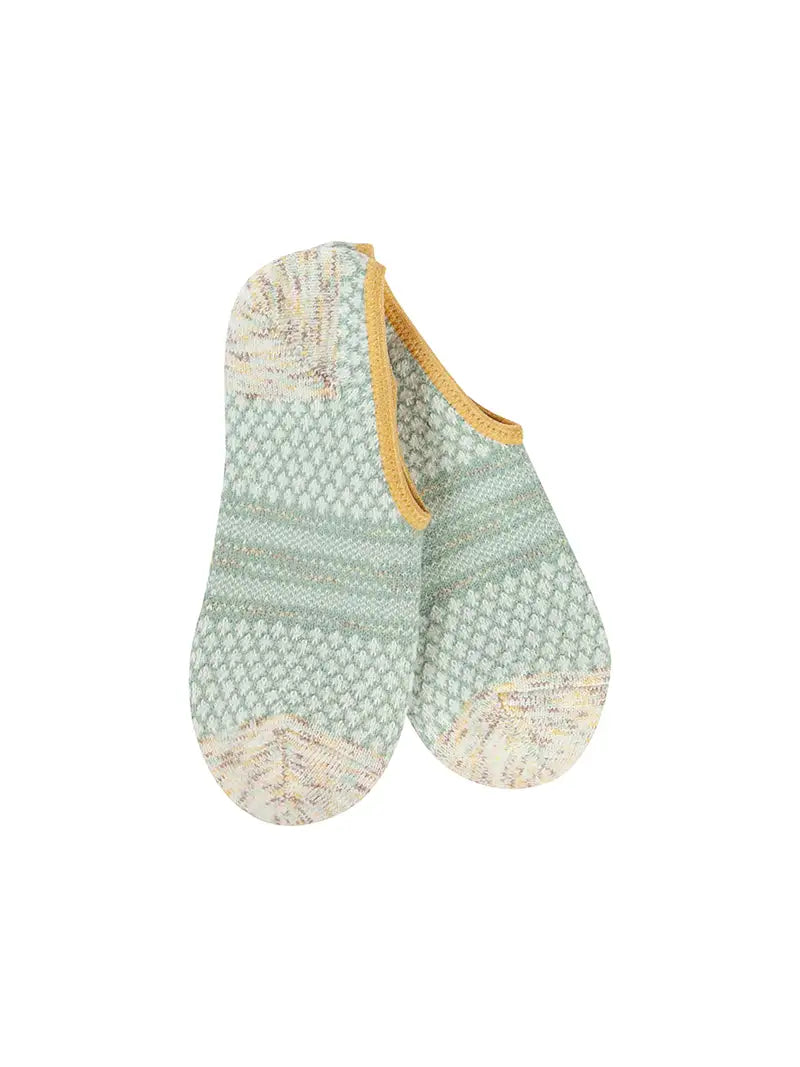 World's Softest Weekend Gallery Footsie Sock Frosty Multi