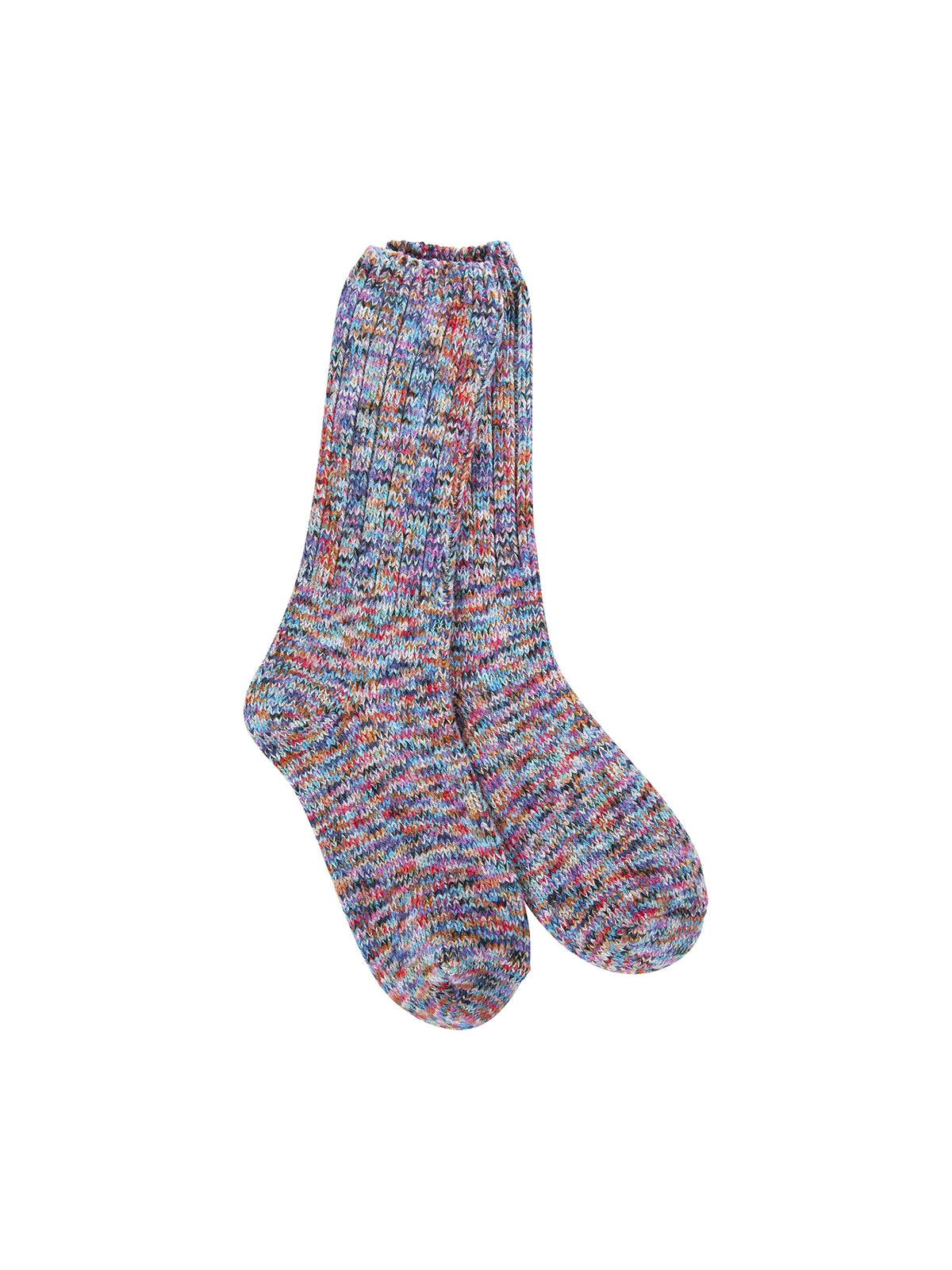 World's Softest Socks Weekend Ragg Crew Indigo