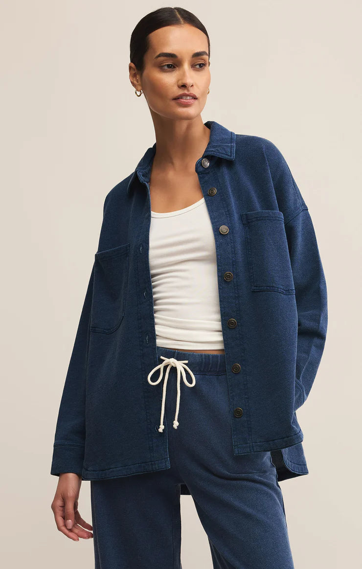 Z SUPPLY All Day Knit Denim Jacket