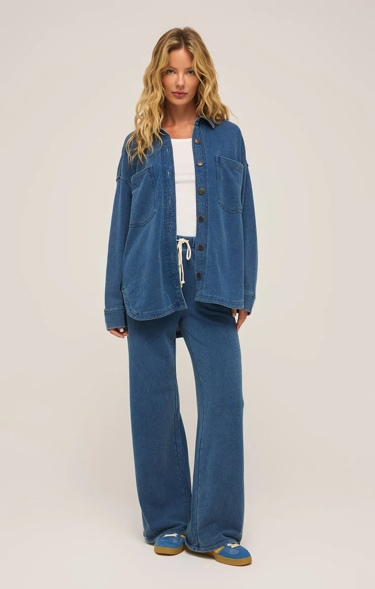 Z SUPPLY All Day Knit Denim Jacket – Bliss Z SUPPLY All Day Knit Denim Jacket – Bliss