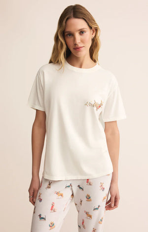 Z SUPPLY Bestie Boyfriend Tee in sea salt