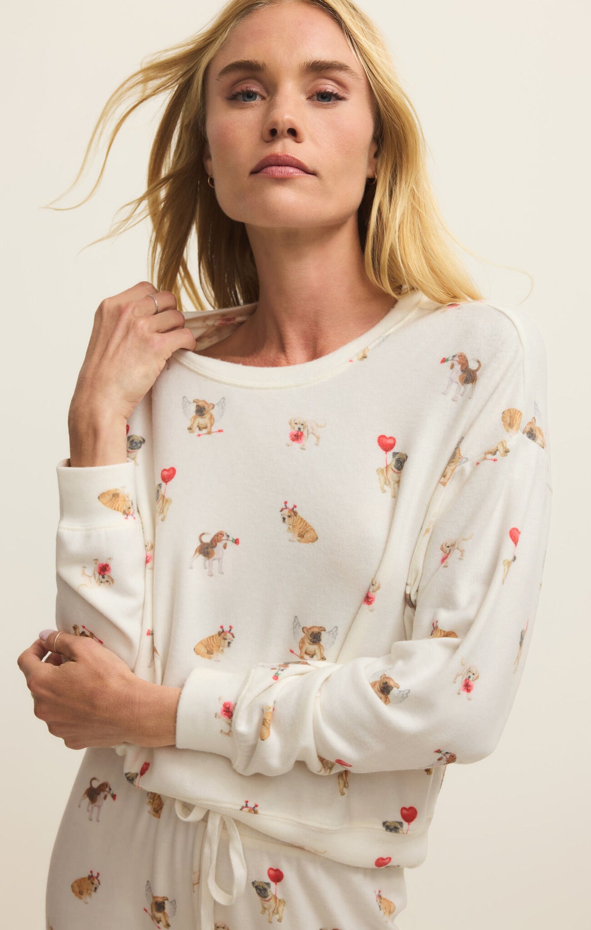 Z SUPPLY Bisous Love Pup Top