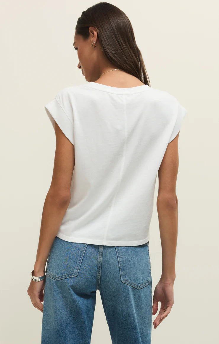 Z SUPPLY Camino Jersey Top white 