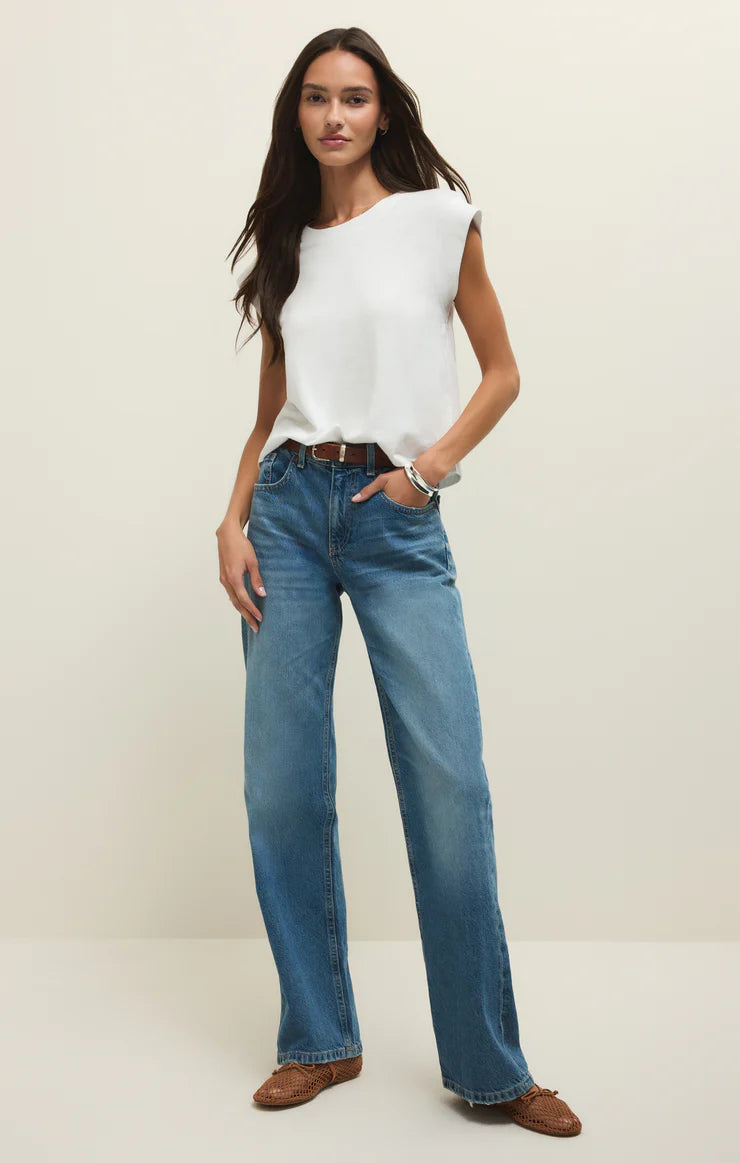 Z SUPPLY Camino Jersey Top white 