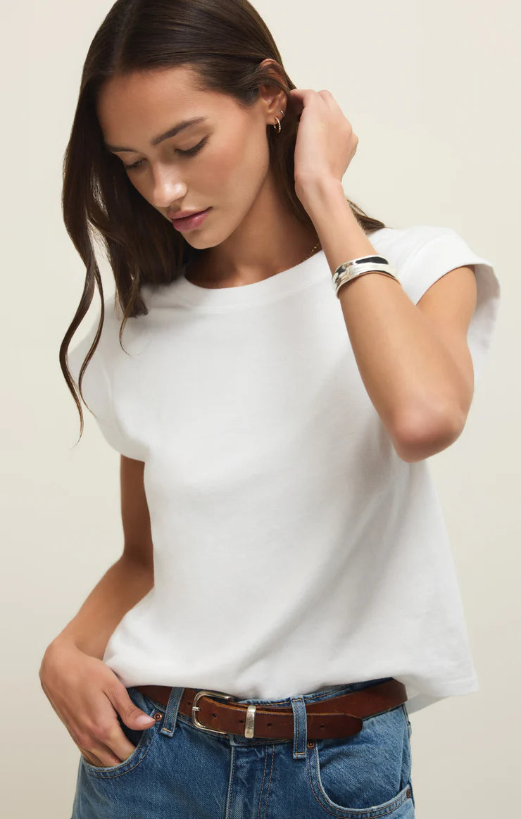 Z SUPPLY Camino Jersey Top white 
