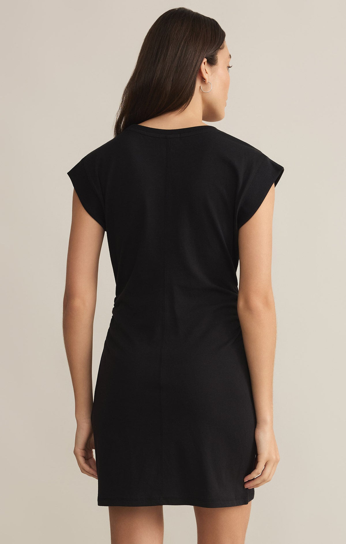 Z SUPPLY Camino Mini Dress in black-back