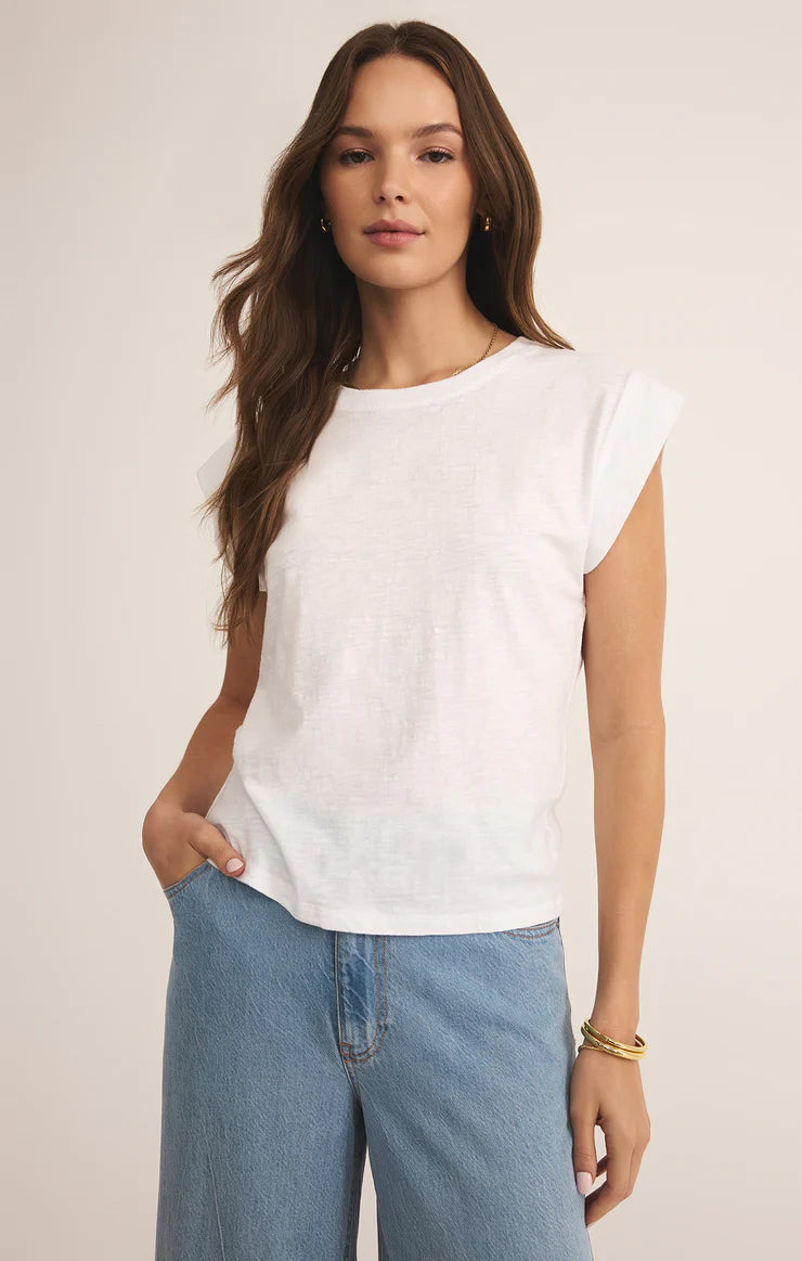 Z SUPPLY Camino Slub Tee White