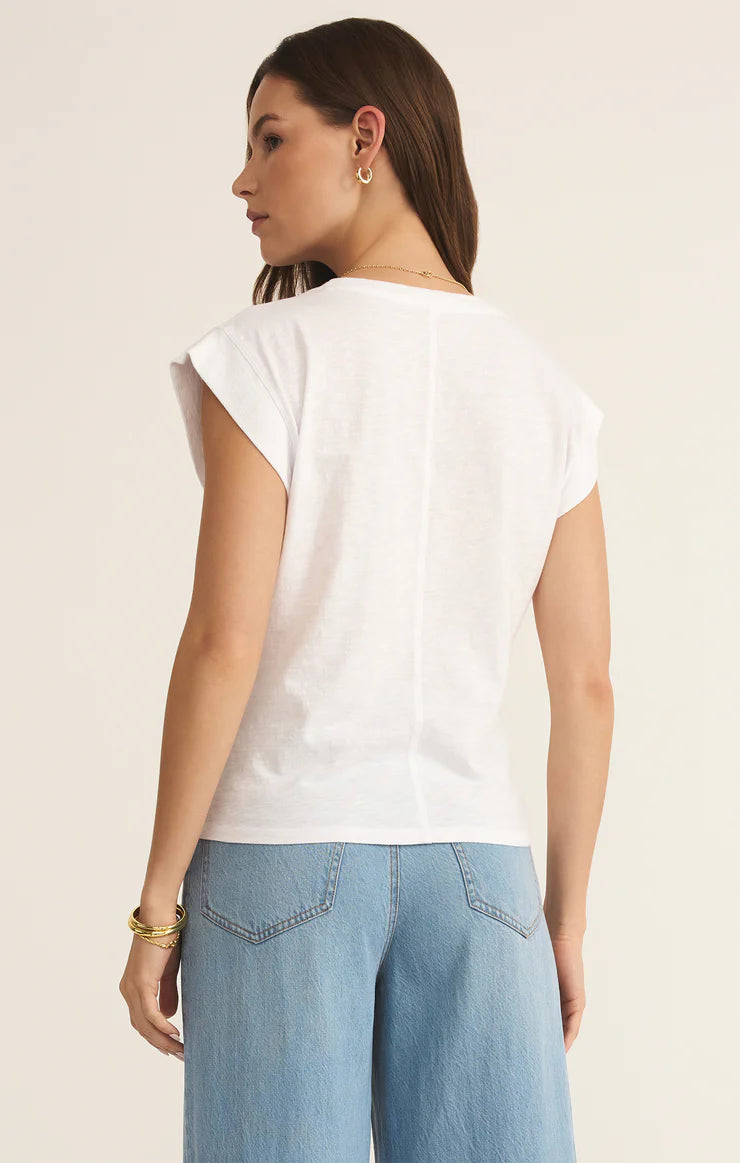Z SUPPLY Camino Slub Tee White