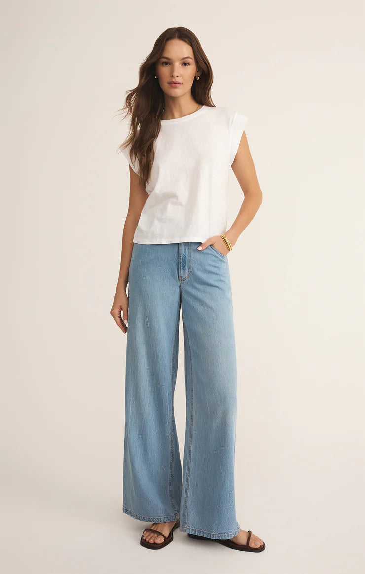 Z SUPPLY Camino Slub Tee White