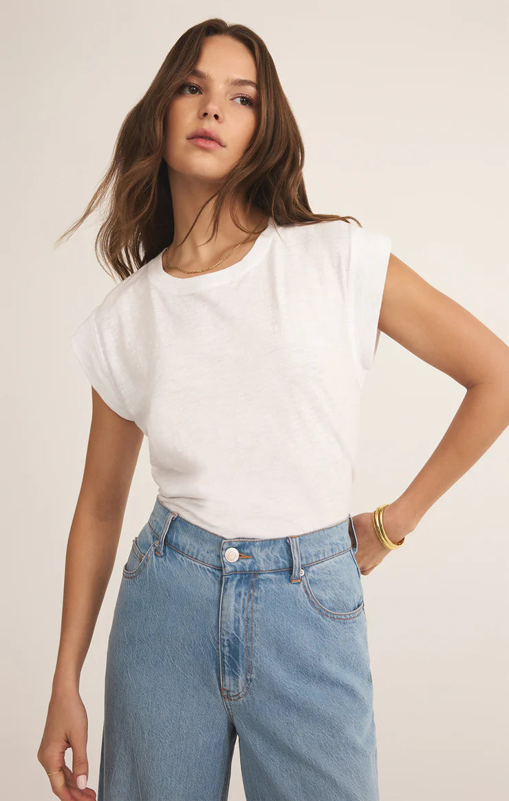 Z SUPPLY Camino Slub Tee White