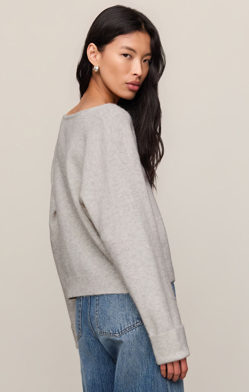Z SUPPLY Cerro V-Neck Sweater feather grey