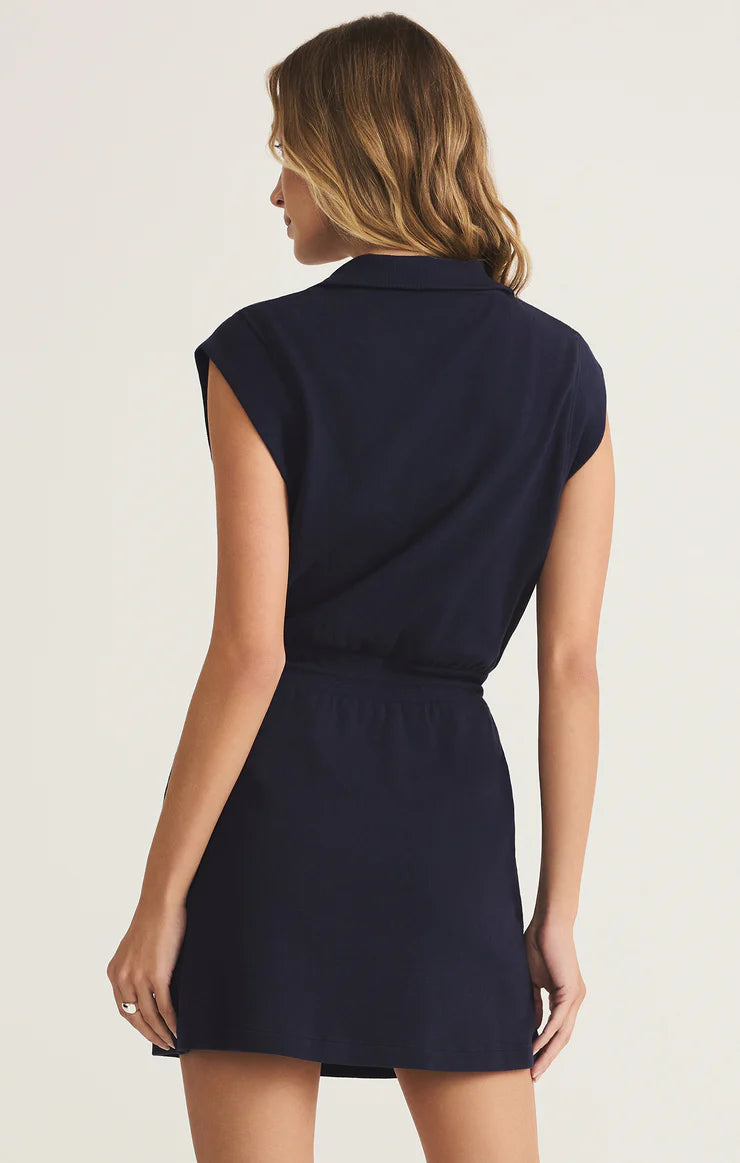 Z SUPPLY Club Quarter-Zip Active Mini Dress – Bliss