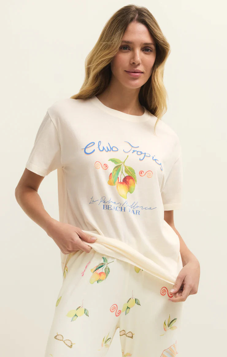 Z SUPPLY Club Tropics Boyfriend Tee vanilla ice