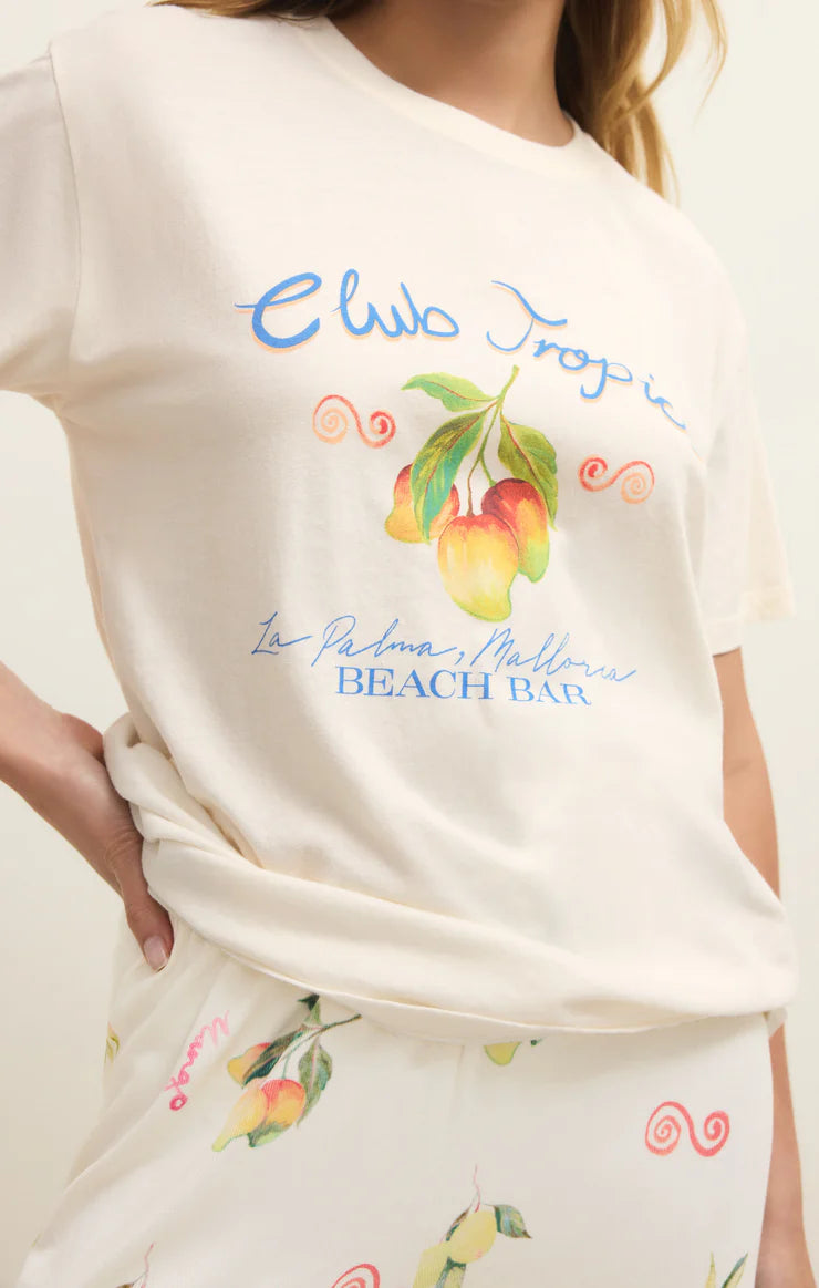 Z SUPPLY Club Tropics Boyfriend Tee vanilla ice