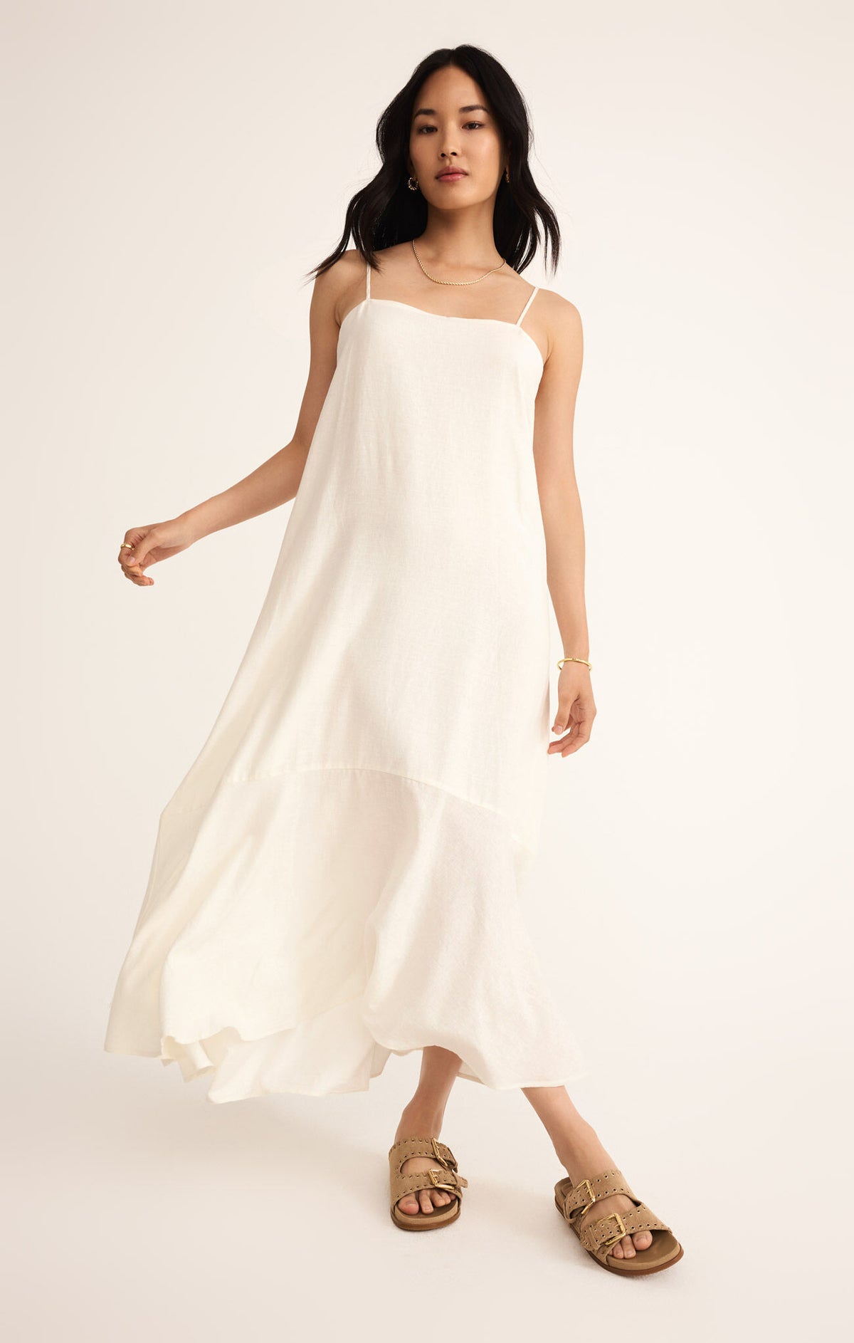 Z SUPPLY Coast Maxi Dress in white 