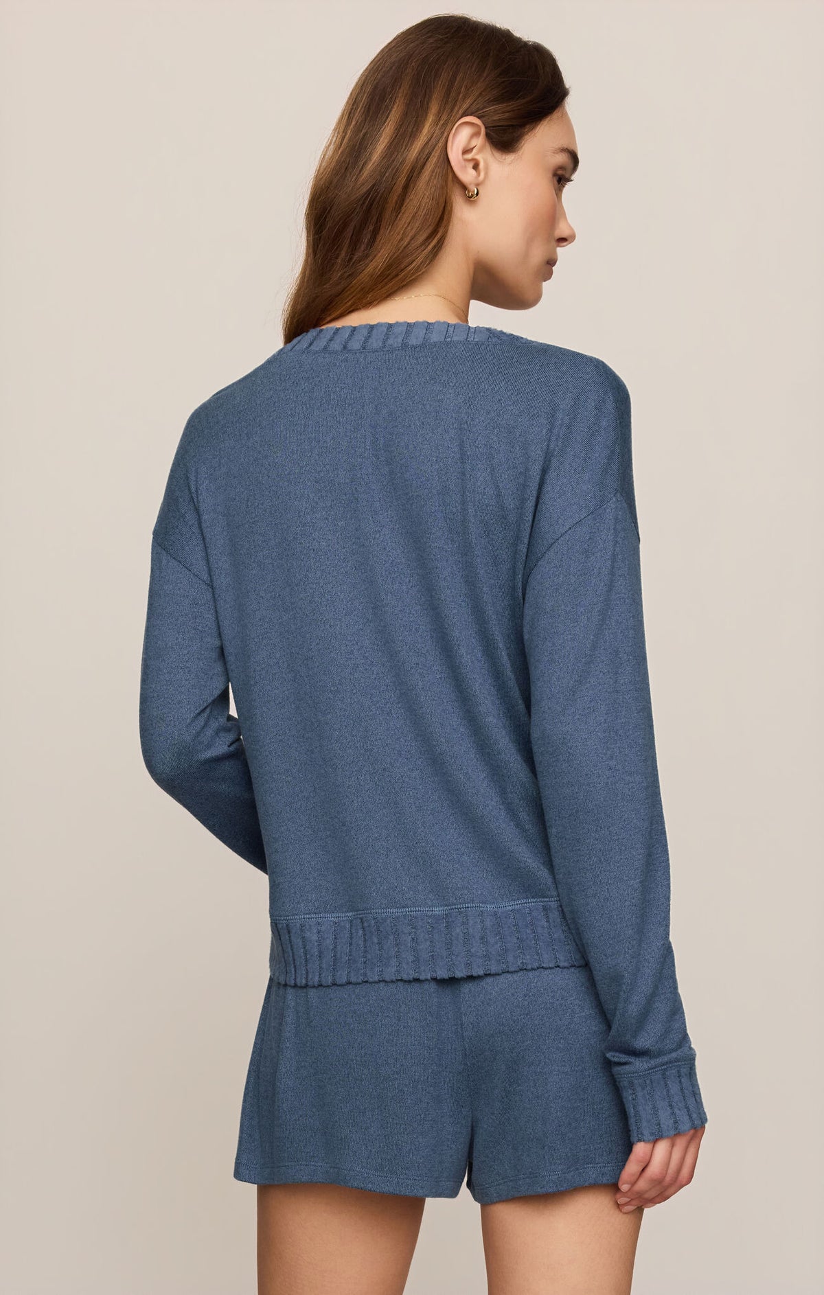 Z SUPPLY Courtney Long Sleeve Top true navy