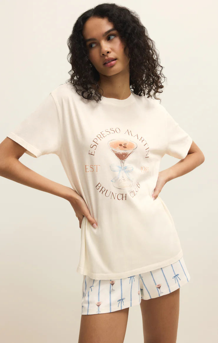 Z SUPPLY Espresso Martini Boyfriend Tee vanilla ice 
