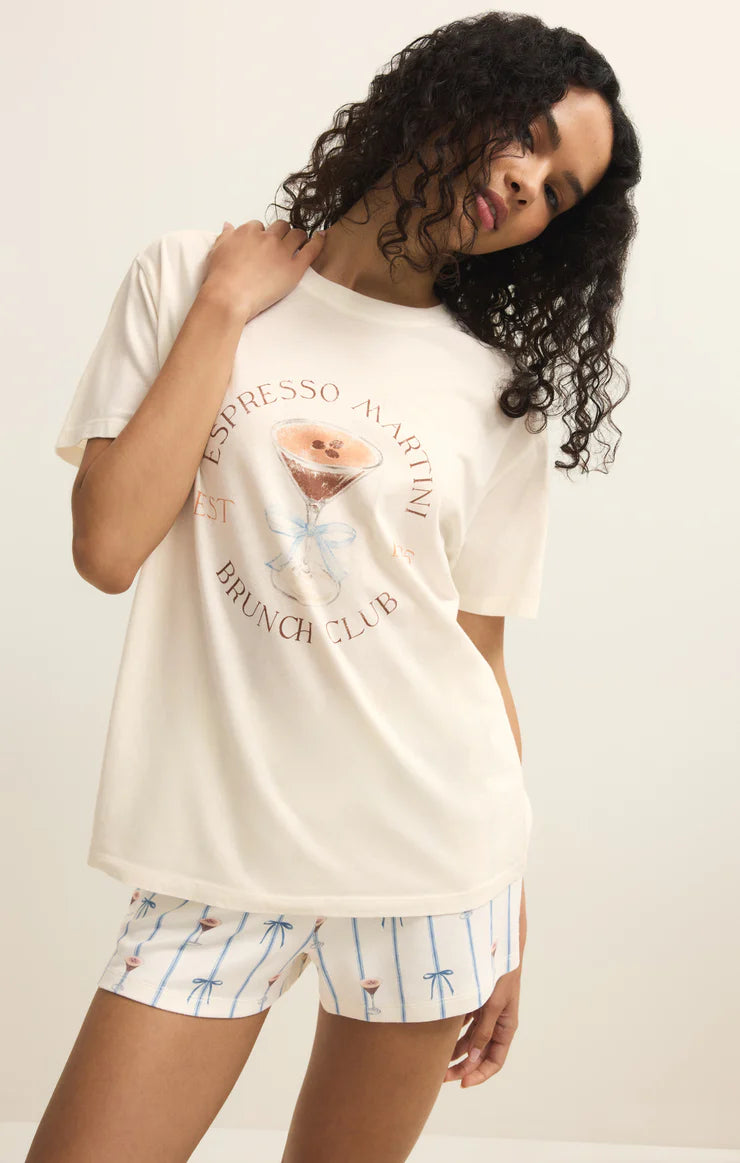 Z SUPPLY Espresso Martini Boyfriend Tee vanilla ice 