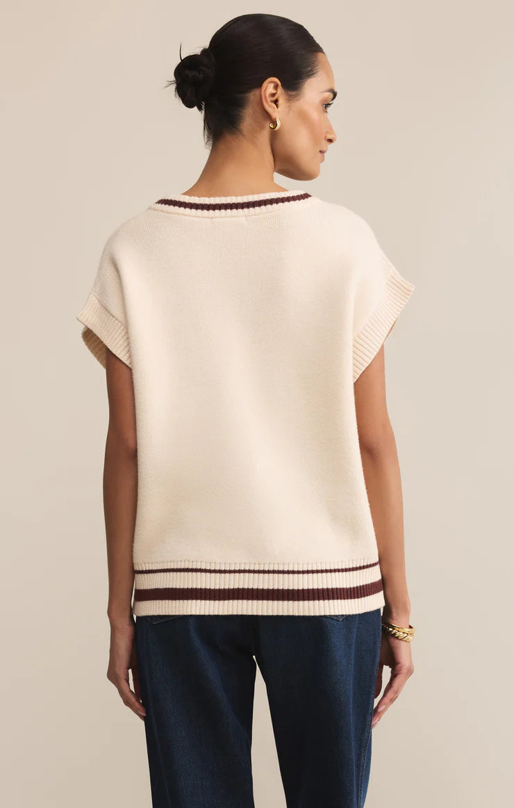 Z SUPPLY Fletcher Sweater Vest in crystal 