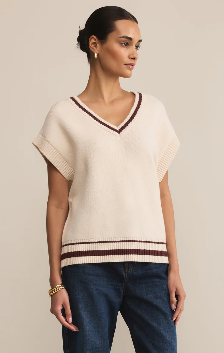 Z SUPPLY Fletcher Sweater Vest in crystal 