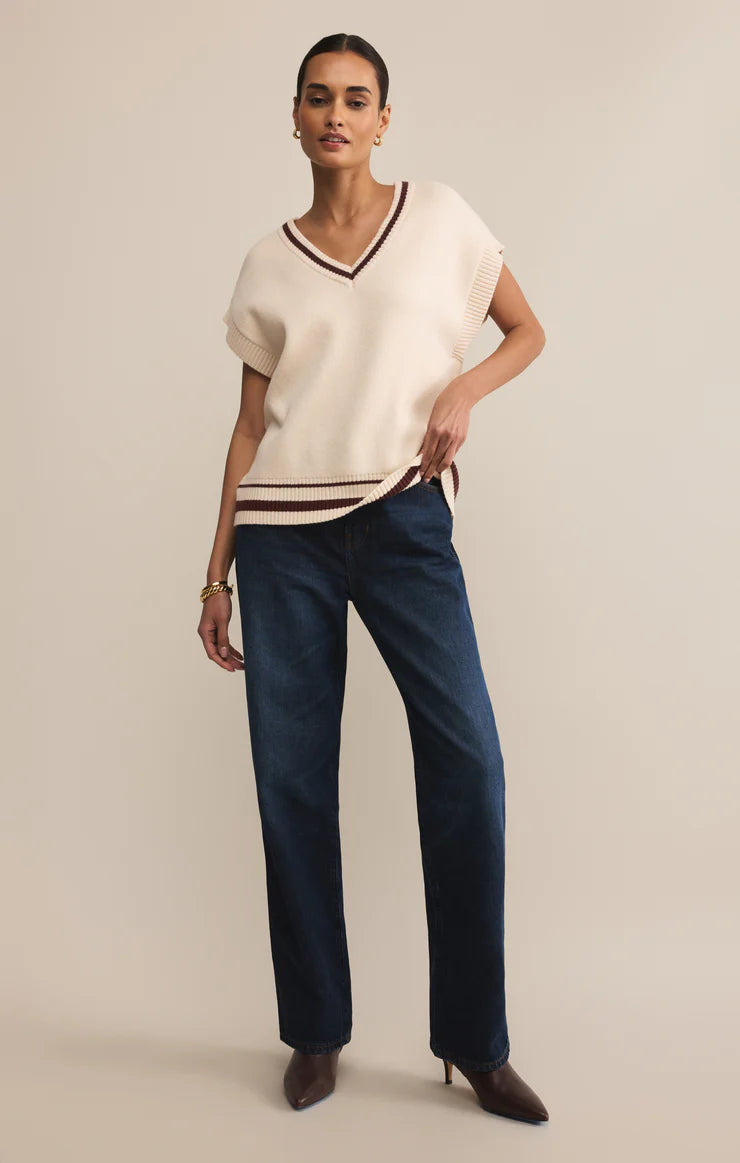 Z SUPPLY Fletcher Sweater Vest in crystal 