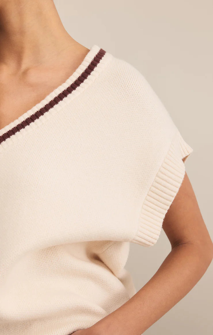 Z SUPPLY Fletcher Sweater Vest in crystal 
