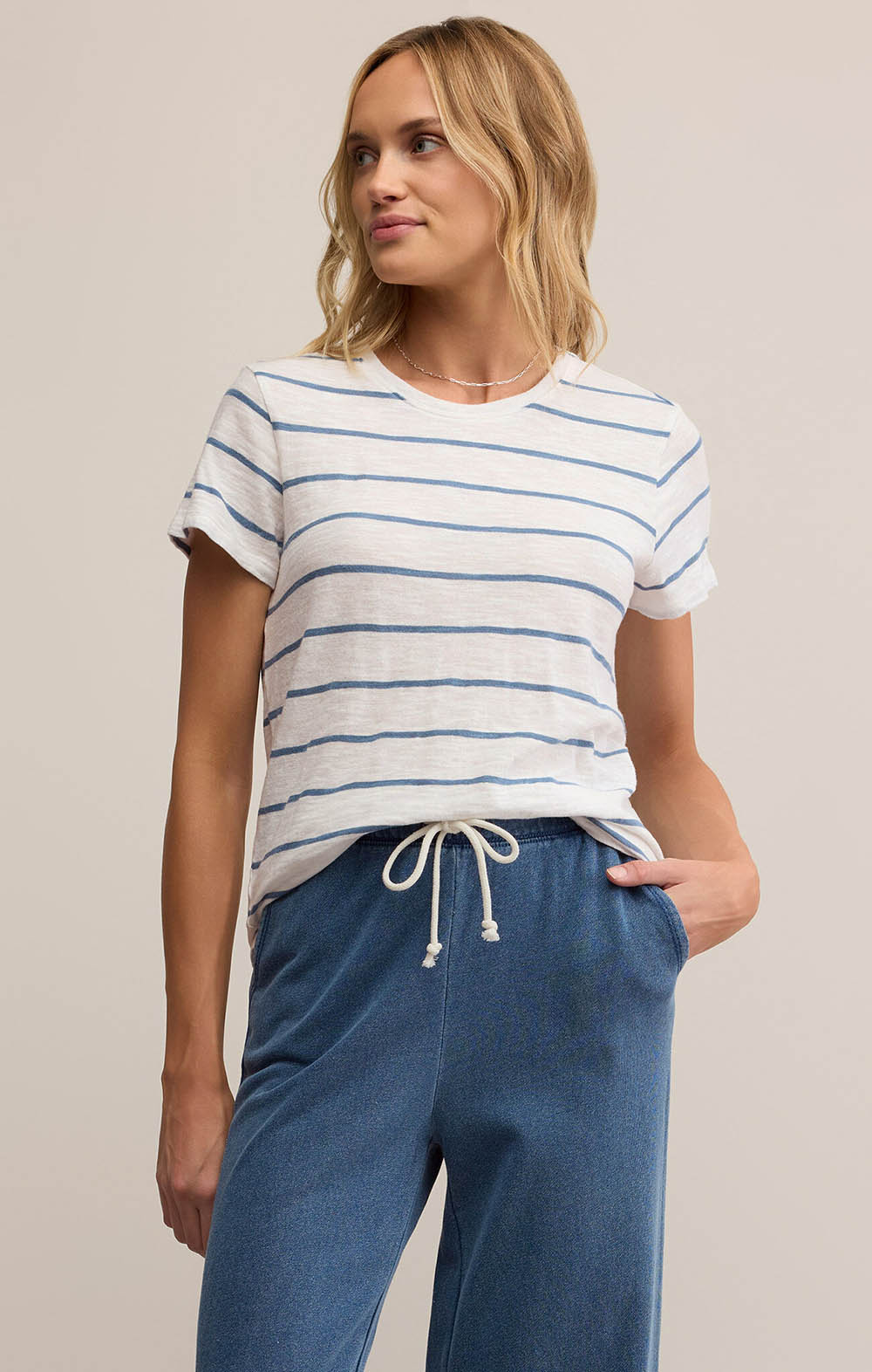 Z SUPPLY Foundation Stripe Tee Boathouse