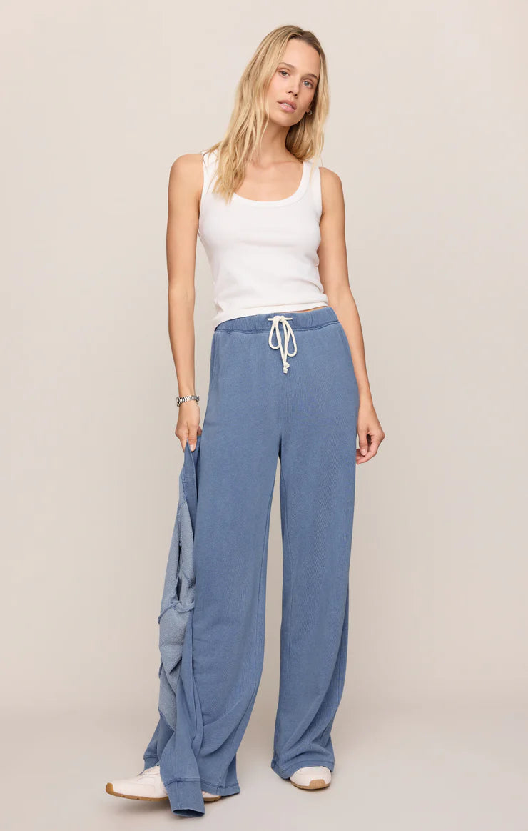 Z SUPPLY Hunter Knit Denim Pant santorini indigo