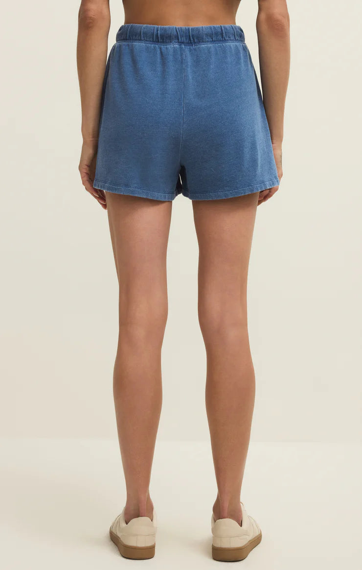 Z SUPPLY Hunter Knit Denim Short blue indigo 