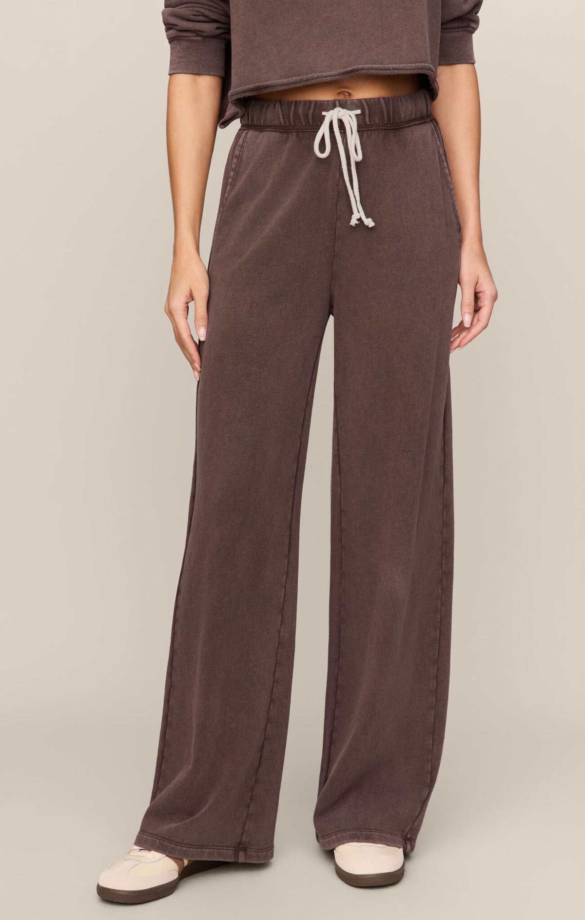 Z SUPPLY Hunter Knit Pant dark chocolate
