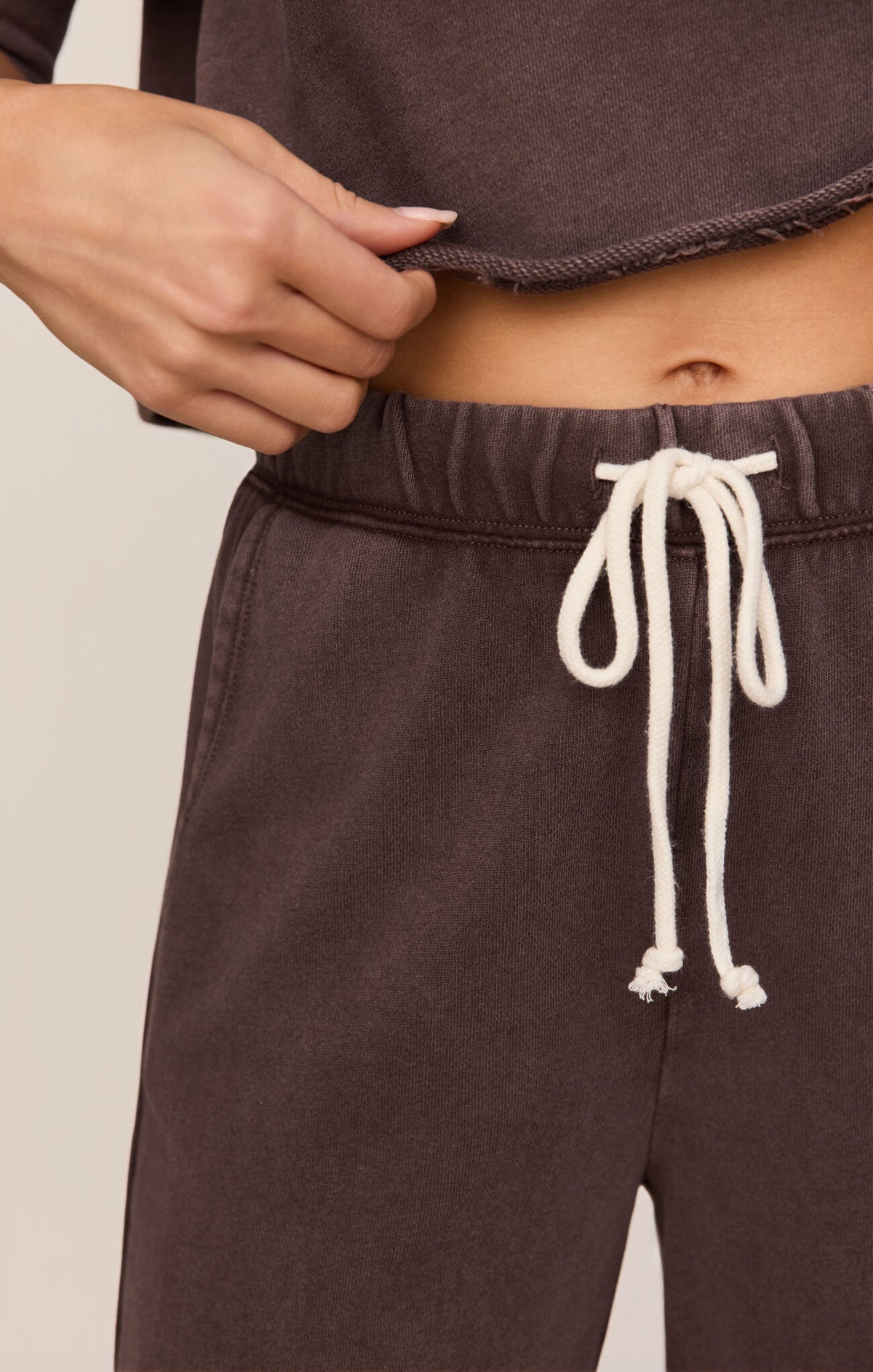 Z SUPPLY Hunter Knit Pant dark chocolate