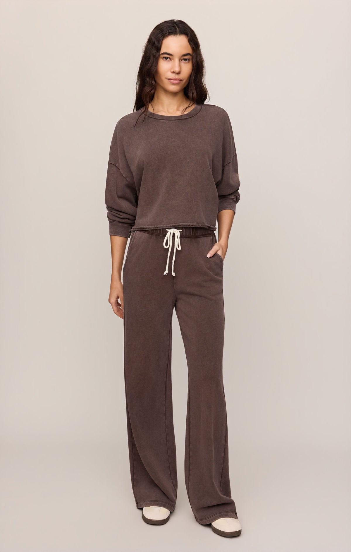 Z SUPPLY Hunter Knit Pant dark chocolate