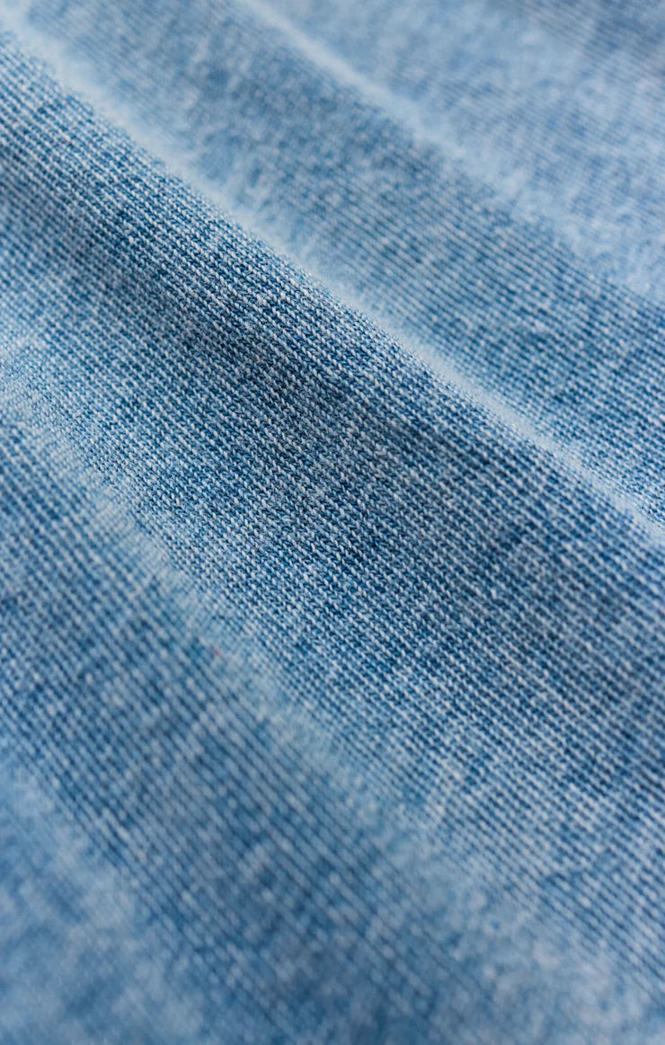 Z SUPPLY Keegan Jersey Denim Mini Dress Medium Indigo