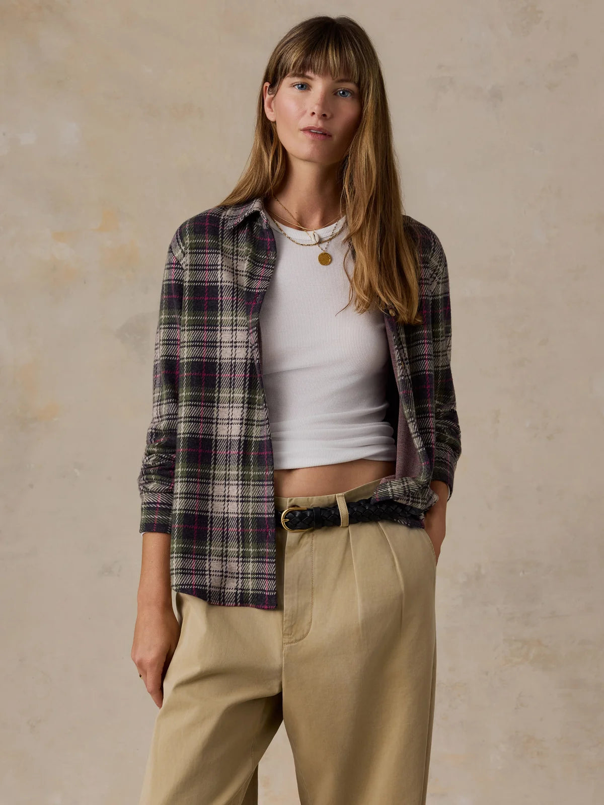 Faherty Legend Sweater Classic Shirt  SUGAR HILL PLAID 