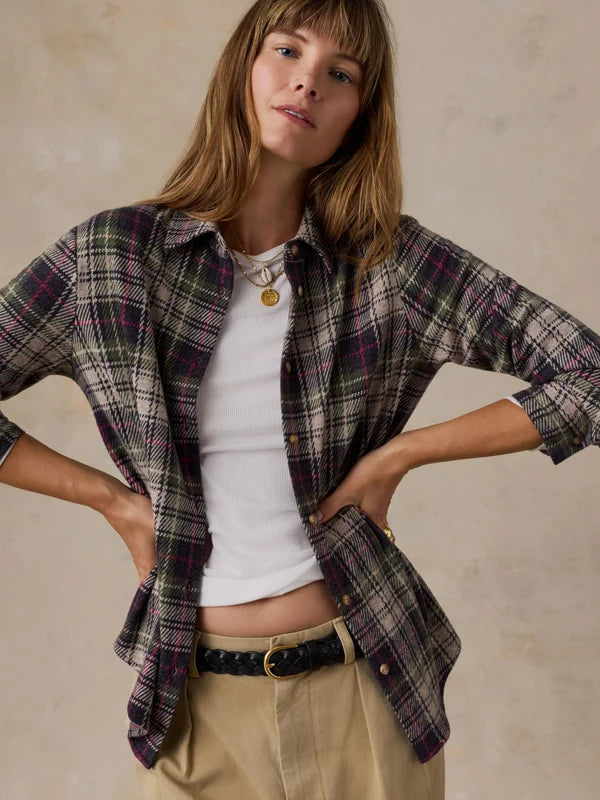 Faherty Legend Sweater Classic Shirt  SUGAR HILL PLAID 