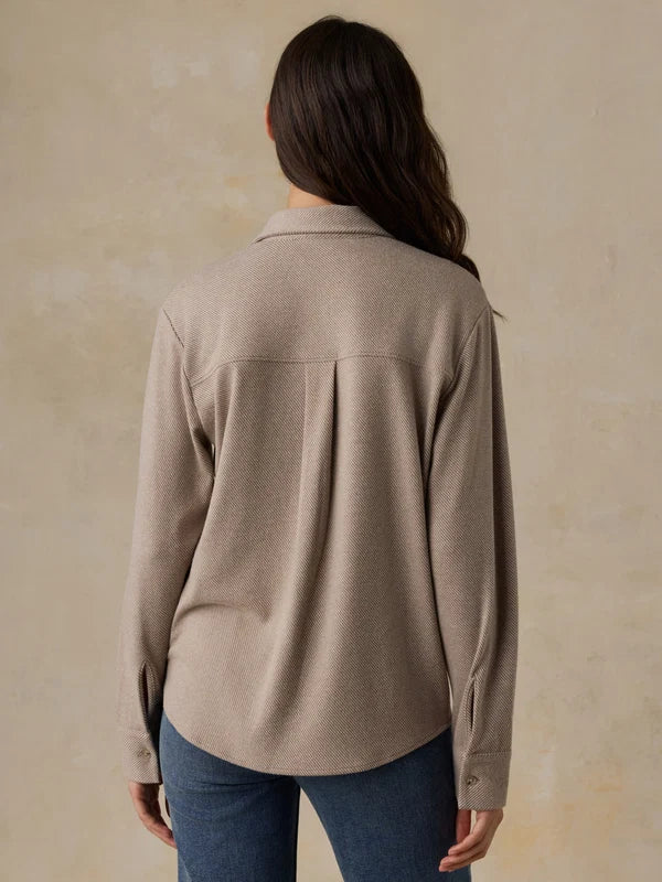 Faherty Legend Sweater Classic Shirt  timber twill 