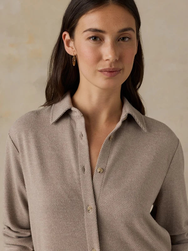Faherty Legend Sweater Classic Shirt  timber twill 