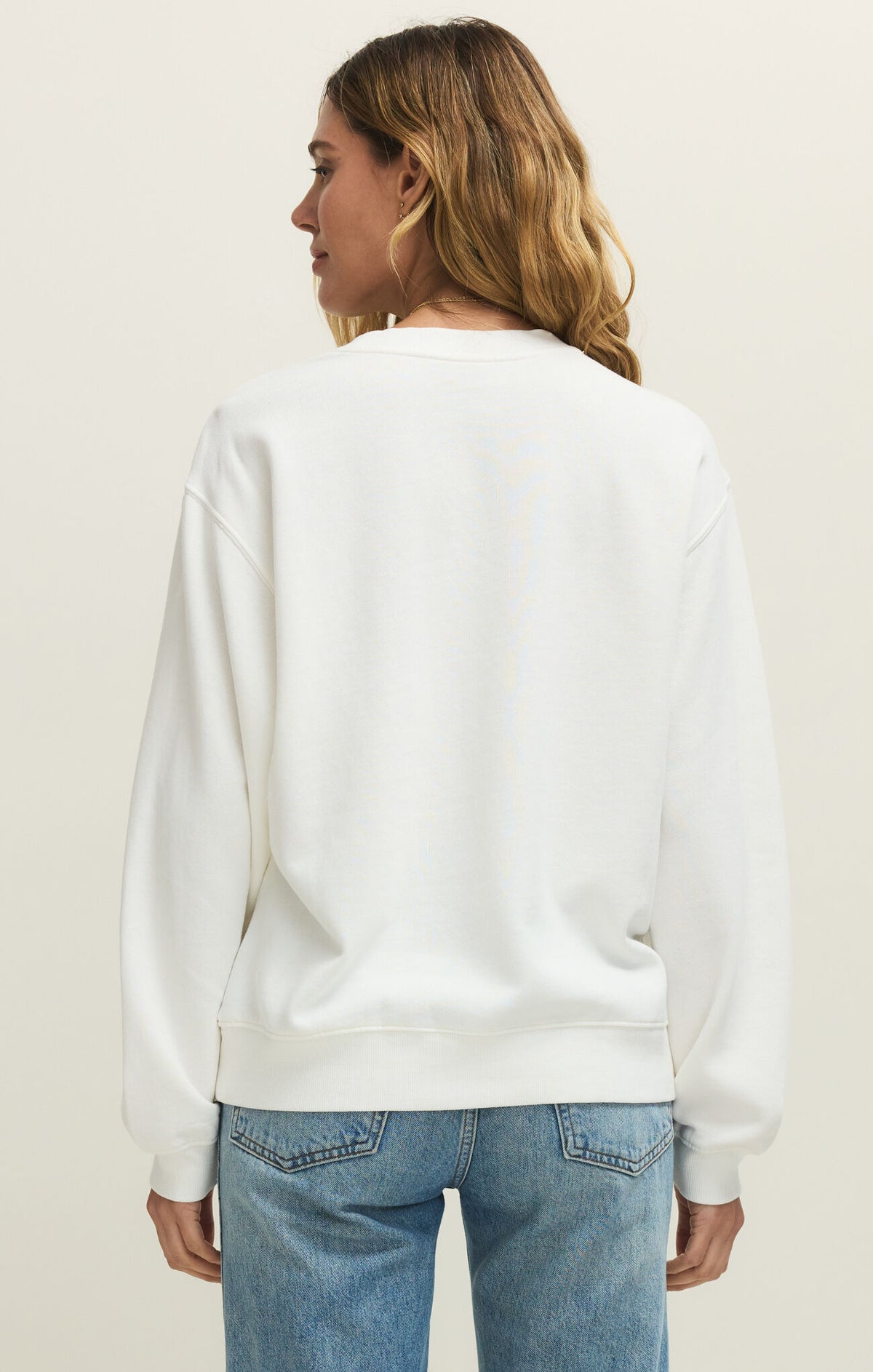 Z SUPPLY Limon Boyfriend Sweatshirt sea salt