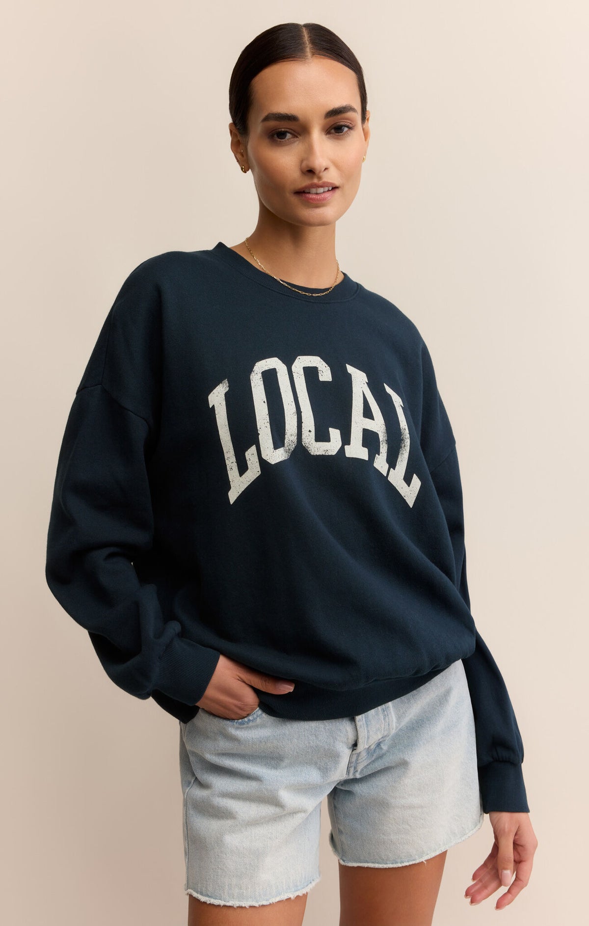 Z SUPPLY Local Sunday Sweatshirt IN ECLIPSE 