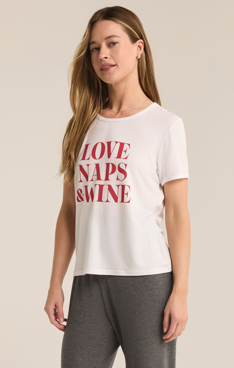 Z SUPPLY Love Naps Tee in white-side