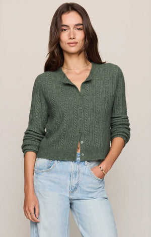 Z SUPPLY Medina Cable Cardigan monstera