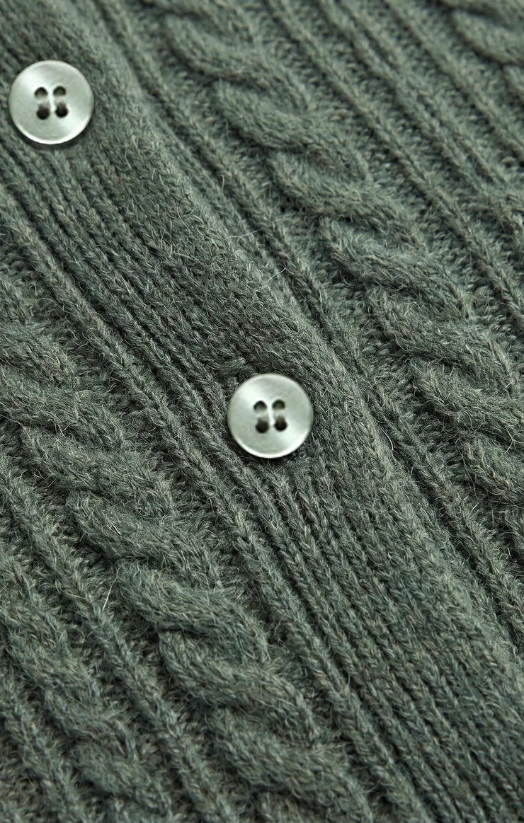 Z SUPPLY Medina Cable Cardigan monstera