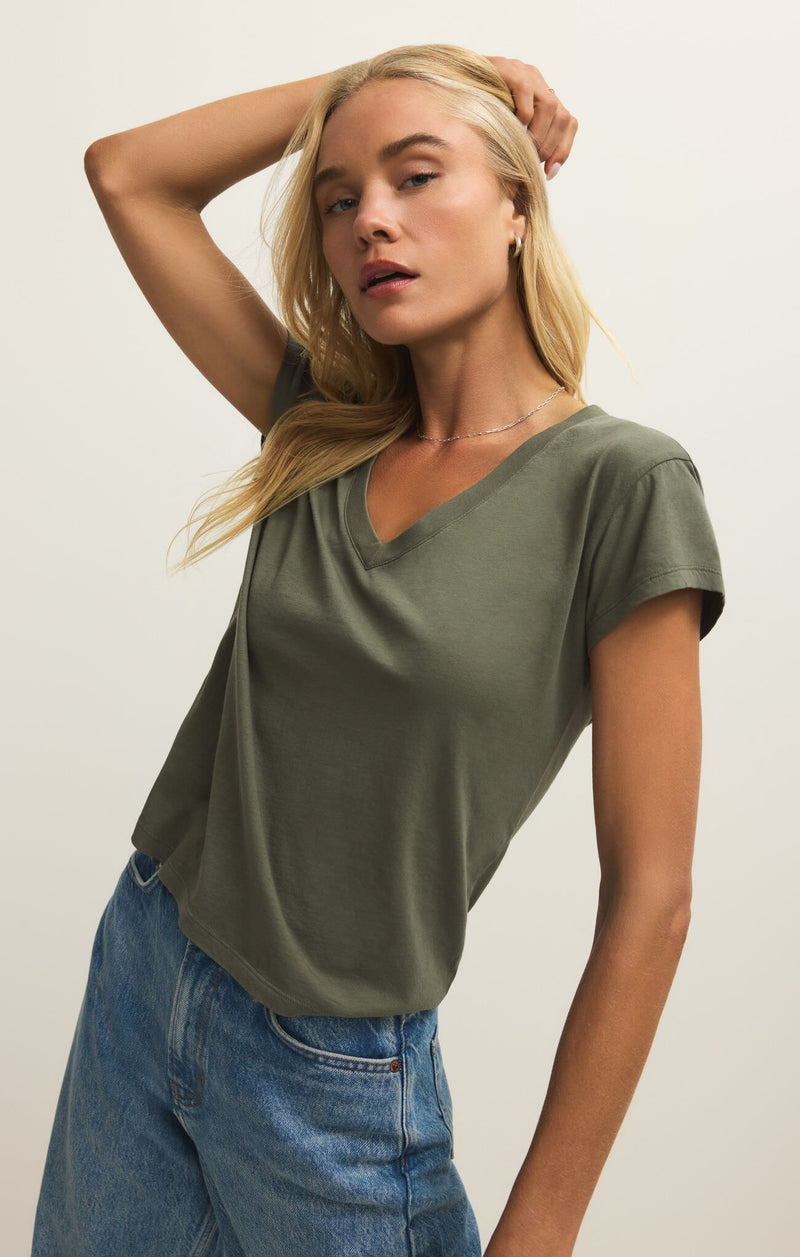 Z SUPPLY Modern V-Neck Tee tea leaf 