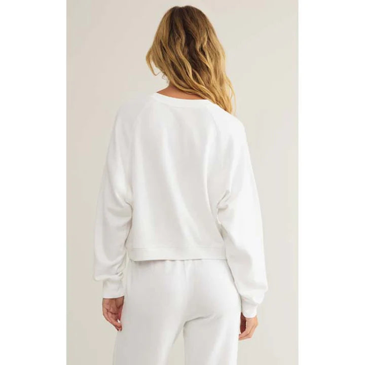 Z SUPPLY Reset Sweatshirt in white-back